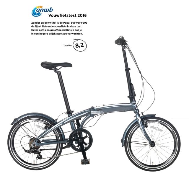 Popal Subway F209 Grijs 20 inch 6 Versnellingen